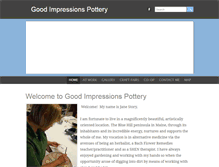 Tablet Screenshot of goodimpressionspottery.com